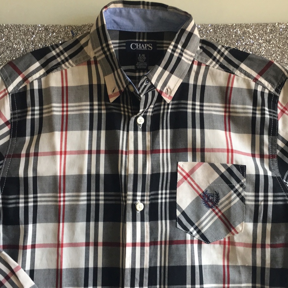 Boys Plaid chaps shirt - Picture 2 of 4